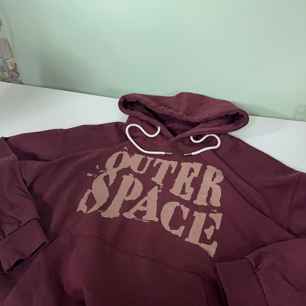 M 엑스톤즈 오버핏 OUTER SPACE 로고 스웻후드티