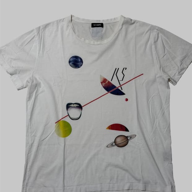 라프시몬스 2015ss RS플래닛 반팔 티셔츠 (M)