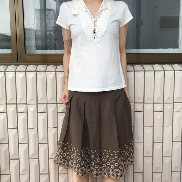 Crochet point t shirt