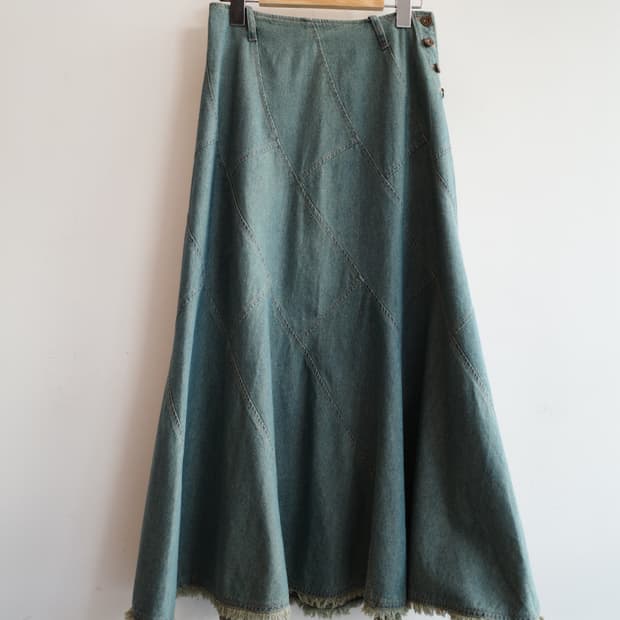 Japan brand 데님 롱 스커트 (25인치)