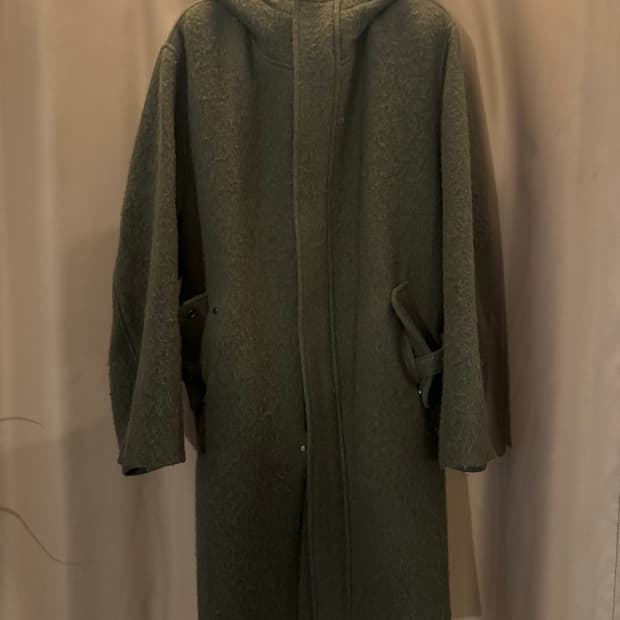 오라리 AURALEE 브러시드 알파카 울 코트