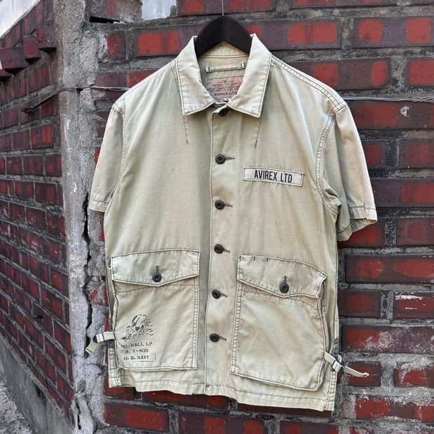 아비렉스 밀리터리 USN 포켓 셔츠 