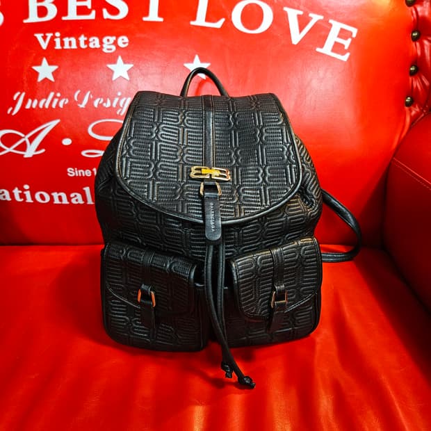 발렌시아가 빈티지 국내 라이센스 BB 가죽 퀄트 미니 백팩