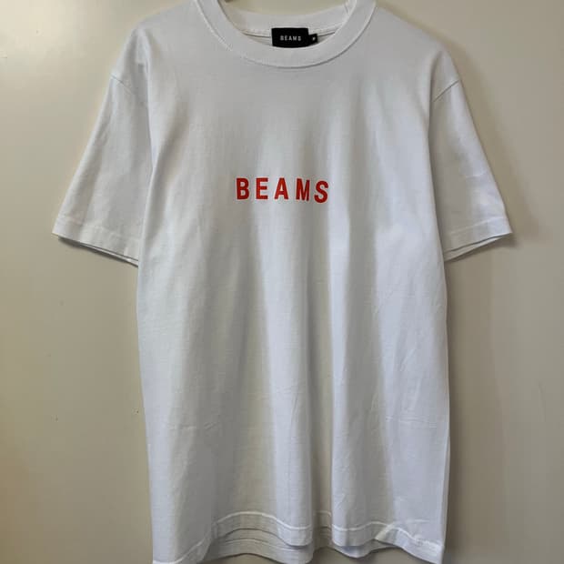 Beams orange logo t shirts