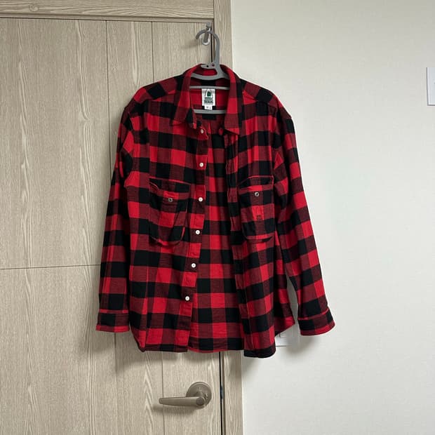 시에라디자인 플란넬 체크셔츠 XL