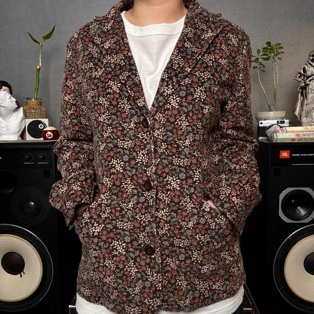 엘엘빈 플라워패턴 자켓