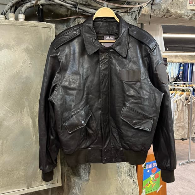 군용 조종사 양가죽 레더 자켓 #csz2373