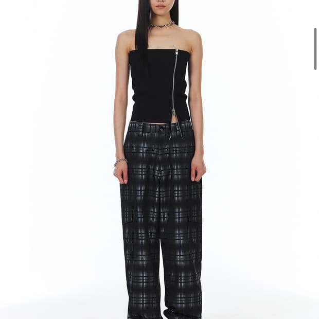 yunse 윤세 체크 카고 팬츠 2