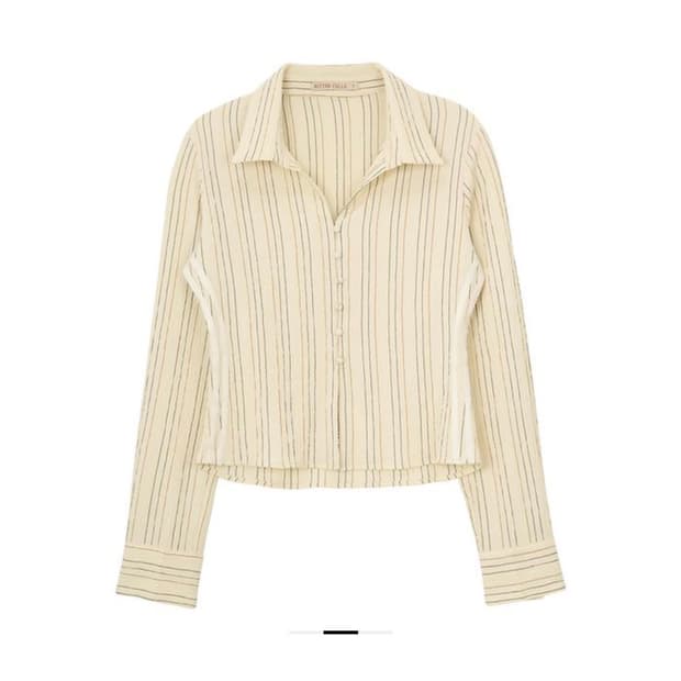 비터셀즈 블라우스 아이보리 fiction line blouse ivory