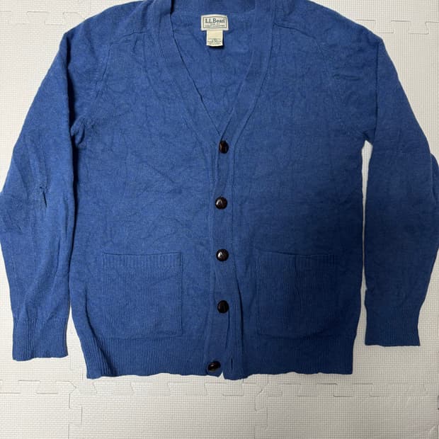 00s 엘엘빈 램스울 우드버튼 가디건