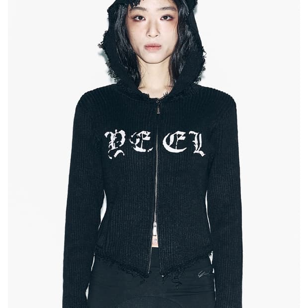 Yeel(leey) 니트 후드 집업