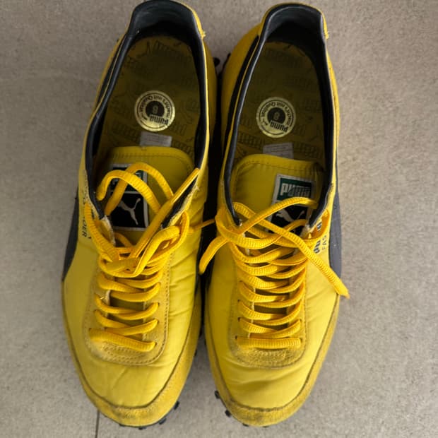 푸마 패스트 라이더 노란색 운동화
