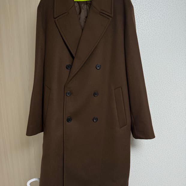 24/7 더블 코트 xl 갈색,네이비