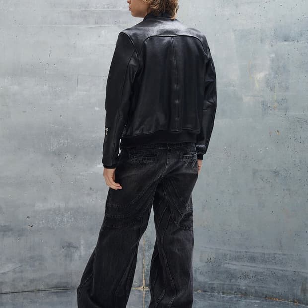 NOFAITH STUDIOS 웨이브 플레어 데님 워싱 팬츠