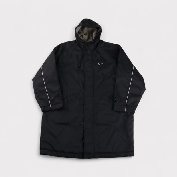 [XL] 90's 나이키 스우시 올드스쿨 양털 롱패딩