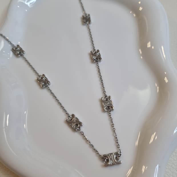 셀린느 트리오페 은장 목걸이 업사이클링