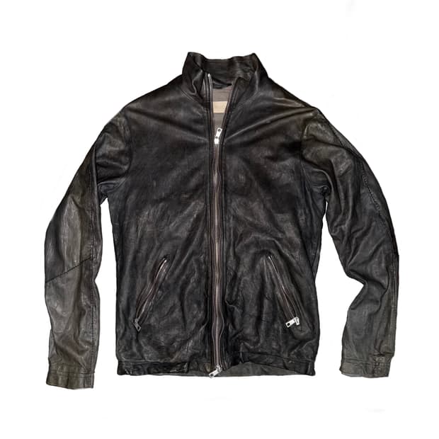 GIORGIO BRATO Double Zip Leather Jacket