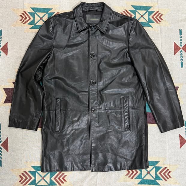 바나나리퍼블릭 리얼 레더 카코트 / 올드갭