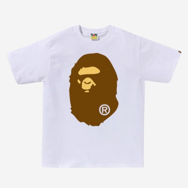 베이프 빅에이프 헤드 반팔 티셔츠 L