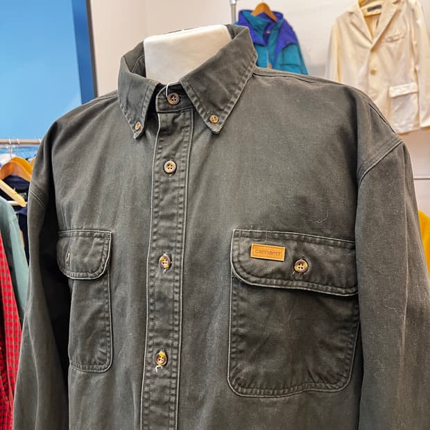 칼하트 워크셔츠 모스그린