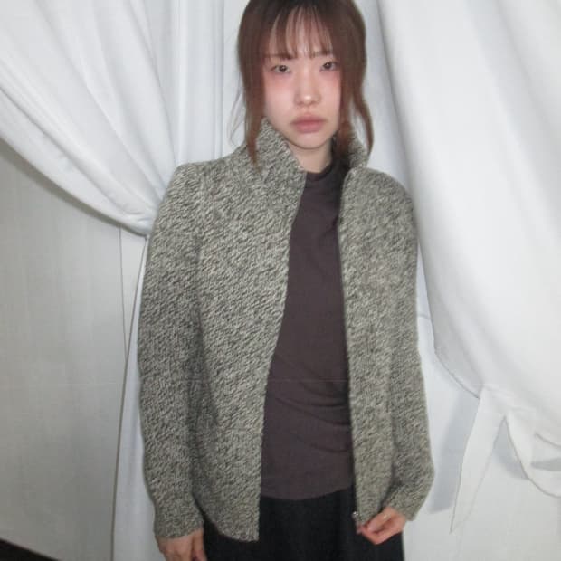 Sisley Melange Zip Knit