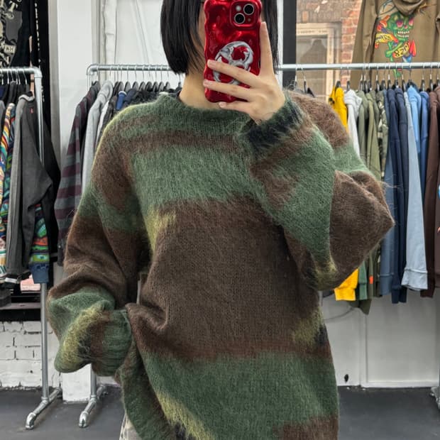 슈프림 X 준야 와타나베 카모 모헤어 니트