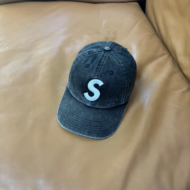 슈프림 S로고 볼캡 모자 20SS 피그먼트 블랙