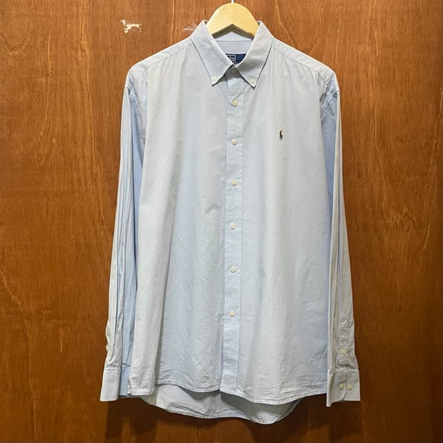 (2XL) POLO 폴로 랄프로렌 솔리드 셔츠 커스텀핏