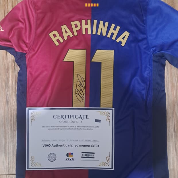 바르셀로나 하피냐 사인 유니폼+인증서 판매