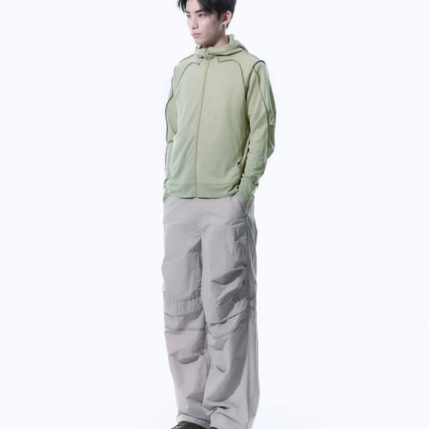 산산기어 오버록 메쉬 집업 라이트 그린 (2size)