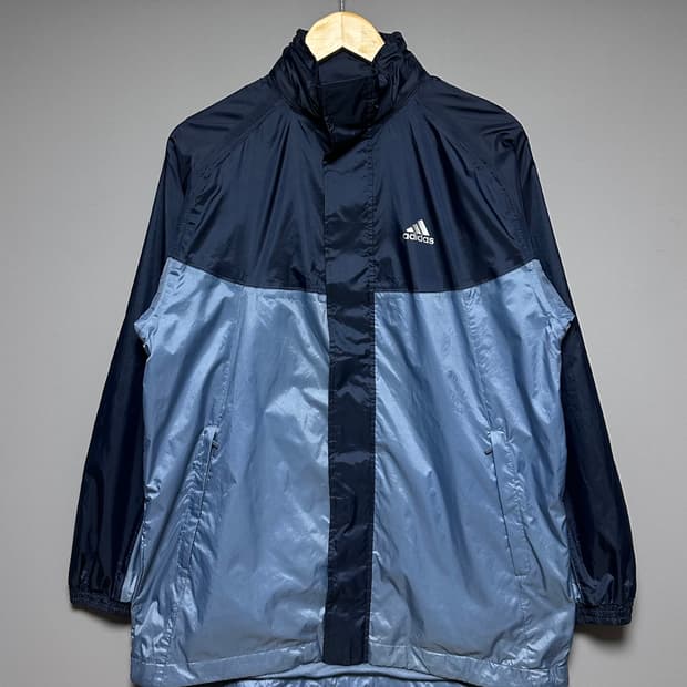 [L]아디다스 빅로고 배색 바람막이