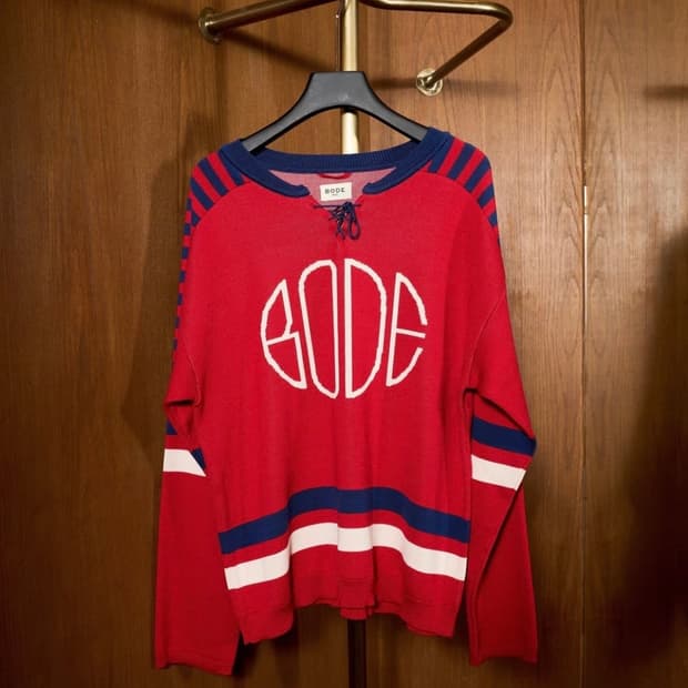 [L]보디 BODE Rink 로고 니트/레드