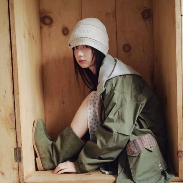 aeae 에이이에이이 wrinkled 비니
