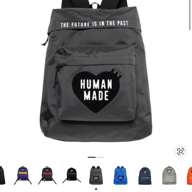 휴먼메이드 백팩 그레이