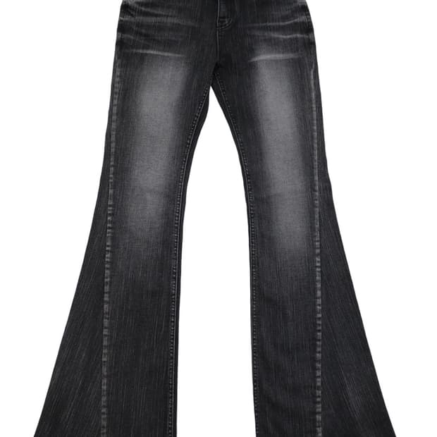 시너진 슬럽 캣워싱 SLUB CAT WASHING 데님 부츠컷 블랙