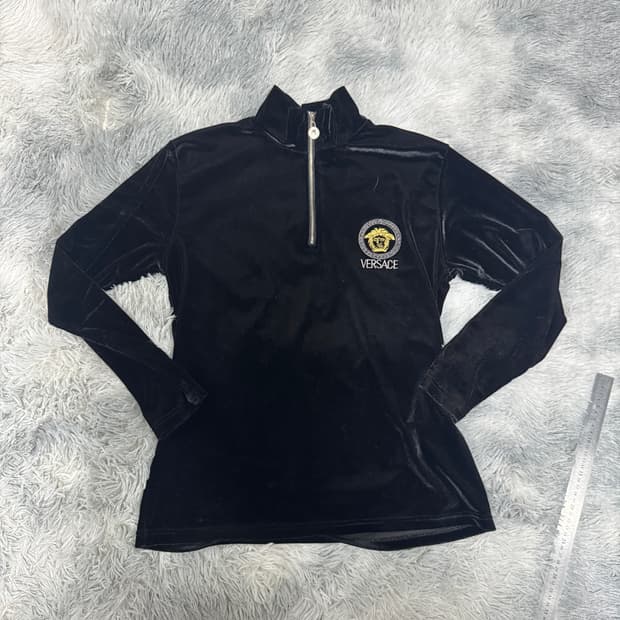 90s 베르사체 빈티지 벨벳 자수 벨로아  여성 M사이즈 