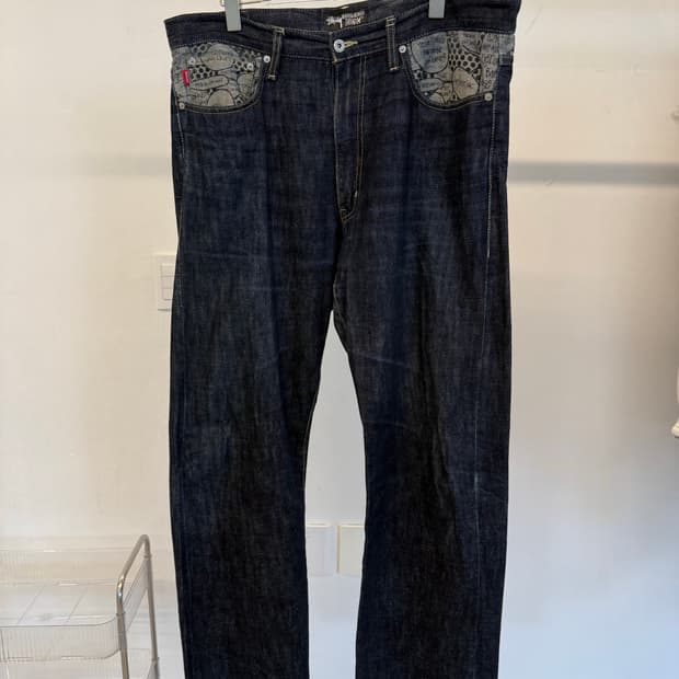 Stussy Pattern Denim Jeans 