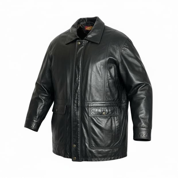 Planet 소가죽 점퍼(오리털내피) XL