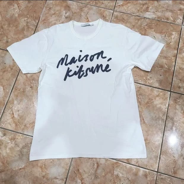 메종키츠네 Maison Kitsune 반팔 티셔츠 화이트
