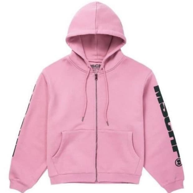 미스치프 후드집업 핑크