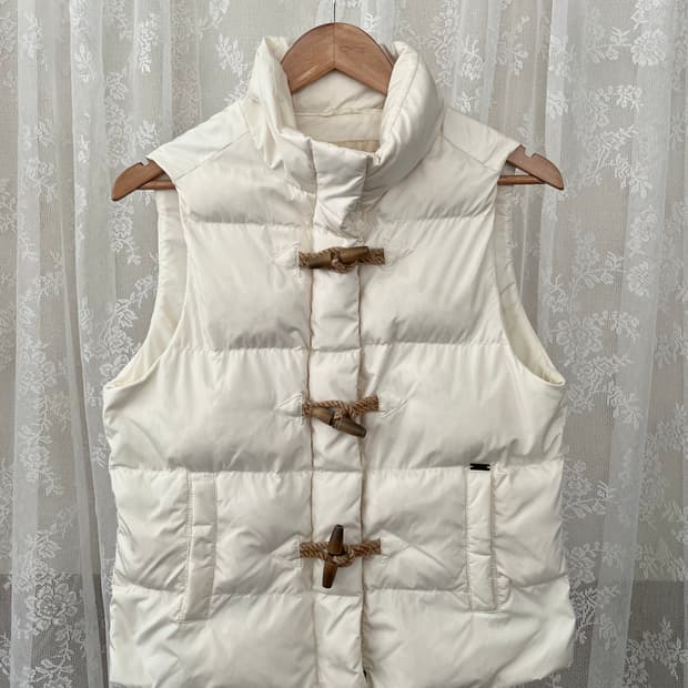 S) 폴로 랄프로렌 덕다운 패딩조끼 아이보리