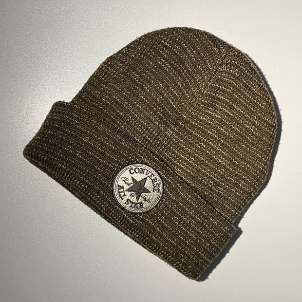 빈티지 00s Converse 올리브 니트 비니