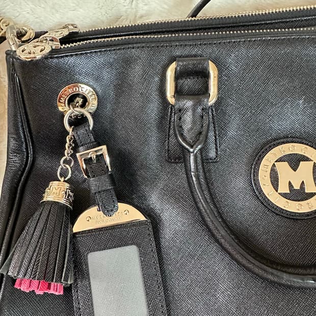 메트로시티 정품 사피아노 투웨이 토트백 (블랙/상태양호)