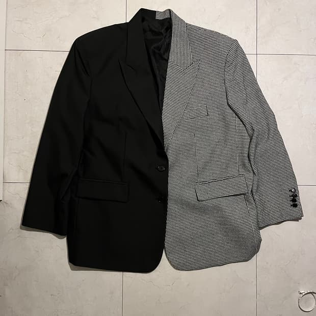 mathieu seoul 하프 앤 하프 자켓