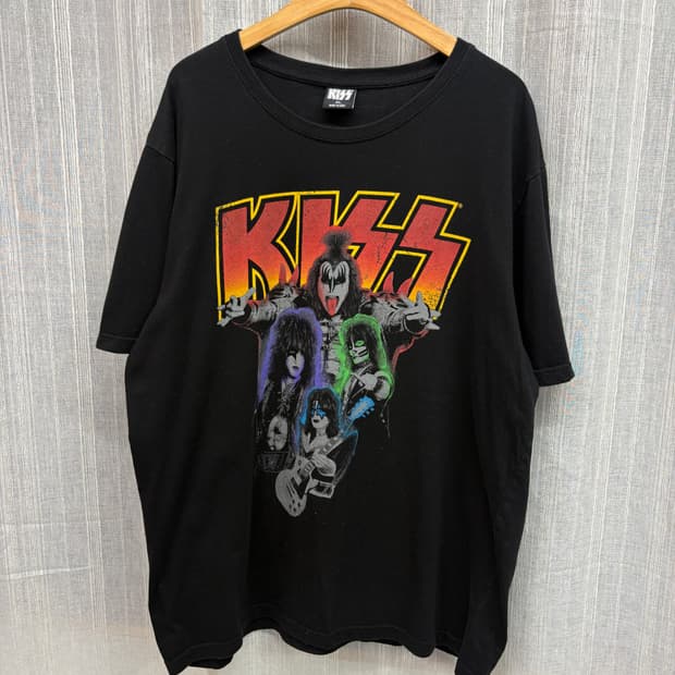 Rock Band T KISS 키스 빈티지 그래픽 반팔 티셔츠