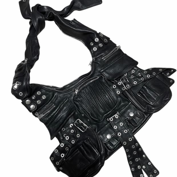 NoFaithStudio MULTIPOCKET BAG BLACK 001