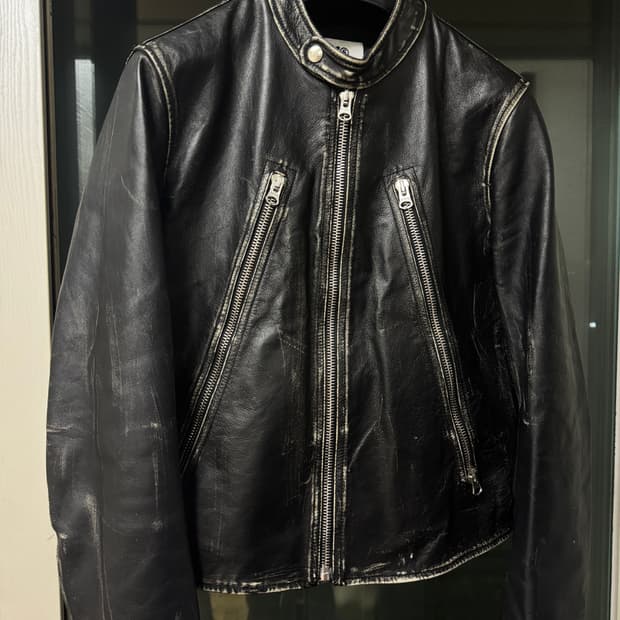 MM6 메종 마르지엘라 5zip 라이더 자켓