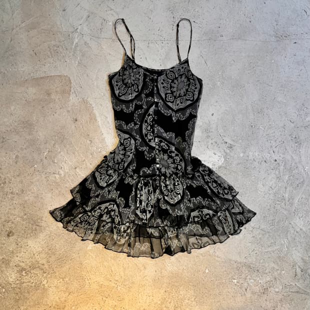 오리엔탈 패턴 캉캉 원피스