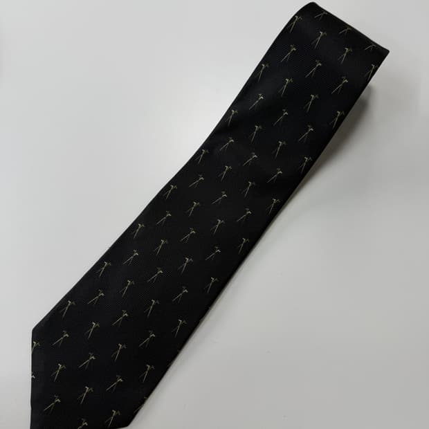 빈티지 실크 넥타이 9.5cm