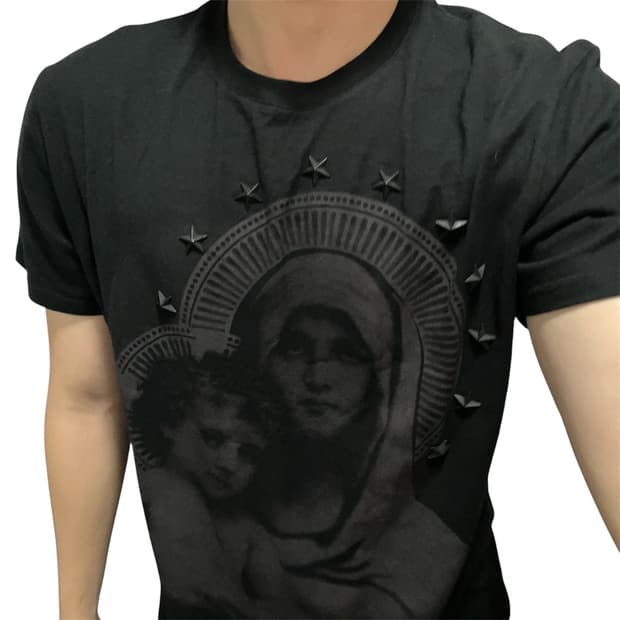 Givenchy 리카르도 티시 성모 마리아 메탈 스타 스터드 티셔츠